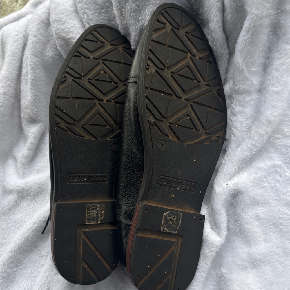 Ben Sherman Men's Black Leather Dress Shoes - Picture 8 of 9